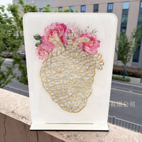 TX Heart Reading Check-in Record Board Cultivate Continuous Reading Habit Holiday Gift Home Decoration Gift Ornament