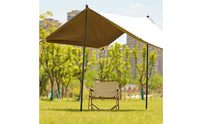 2 Pieces Steel Shelter Support Rods Additional Long Steel Shelter Poles Tarp Poles Long-Lasting Camping Equipment Easy Assembly