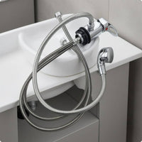 Salon Shampoo Basin Faucet Temperature Marker Hair Washing Basin Faucet Side Outlet for Barber