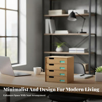 Drawerand & design Document Box adaptable Desk Organizer DIY Assembly for Students