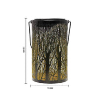 Solar Projection Lantern Weather Resistant Tree Pattern Shadow Lamp for Balcony