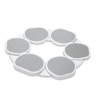 Rotating Dining Tray Segmented Tabletop Food Turntable Smooth for Parties, Hosts