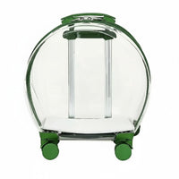 Transparent Pet Carrier Extendable Handle Cat Carrier Trolley Noiseless Wheels Cat Trolley Case for Outdoor