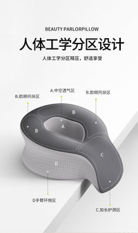 美容院趴枕美容床专用推拿家用按摩床洞脸垫床上趴睡枕记忆棉枕头