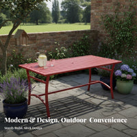 4 Pieces 4-Piece Metal Bench and Chair Set Iron Art Design Outdoor Furniture space-saving Footprint Complete Seating Solution