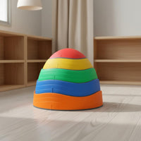 5 Pieces Non-Slip Kids Stepping Stones Colorful Balance Balance Stones Long-Lasting Obstacle Course Equipment for Toddlers
