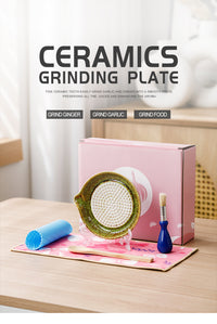 Ceramic Garlic Grater and Mincer for Kitchen Use
