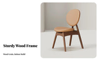 Upholstered Dining Armchair Minimalist Design Upholstered Armchair Nordic Aesthetic Ergonomic Backrest for Adults