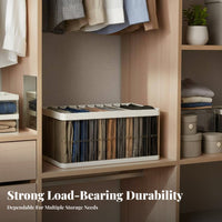 Clothes Storage Container Transparent Wardrobe Divider Box No Assembly Required