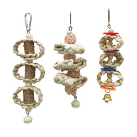 Parrot Toy Hanging Corn Husk String for Beak Grinding