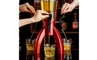 Three Beer Dispenser Cylindrical Beer Pourer Creamy Foam Drink Appliance