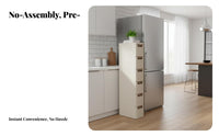 Narrow Gap Cabinet Space-Saving Household Storage Easy Assembly for Dorm Room