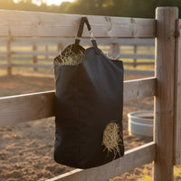 Wear-Resistant Horse Hay Feeder Net Heavy Duty Slow Feeder Hay Net Large Capacity Equestrian Equipment Multi-Purpose for Paddock