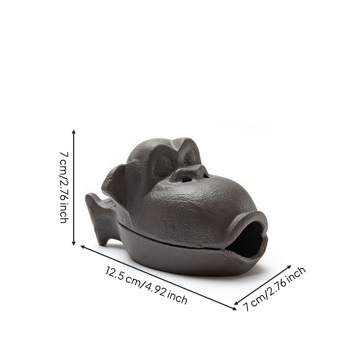 Monkey Incense Burner Compact Monkey Ashtray with Lid Tabletop Vessel Decorative for Smokers, Desk, Tea Table