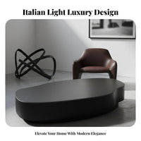 Bean Shaped Coffee Table Minimalist design Storage Coffee Table Luxury Design distinctive Shape for Adults