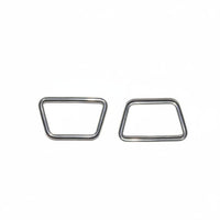 2 Pieces Lightweight Stainless Steel Trapezoid Buckle Marine Grade Diving Strap Buckle Long-Lasting Bag Hardware Heavy Duty for Divers