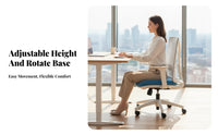 Ergonomic Mesh Swivel Chair Adjustable Height & Tilt Computer Seat Easy Assembly