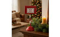 Tabletop Mailbox Metal Christmas Mailbox Decorative Decoration for Mantel, Entryway