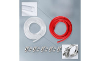 Beer Tubing Kit with Clamps Clear Beer Hose Kit with Clamps Transparent
