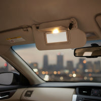 Beige Sun Visor with Mirror Replacement Car Sun Visor Compatible OE Standard for Drivers