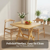 Foldable Design Wooden Fold-up Table Space-Saving Household Furniture Versatile Use Portable Desk Multifunctional for Street Vendors, Apartment Dwellers, Dining Room, Outdoor, Balcony, Home Office