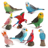 Realistic Parrot Bird Figurine Static Decoration Toy for Desktop