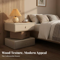 Rotating Tiered Cabinet Sturdy Build 3-Tier Rotating End Table Easy to Clean