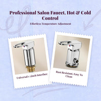 Adjustable salon shampoo faucet