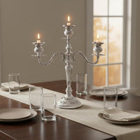3 Arm Candelabra Romantic Atmosphere Vintage Metal Candelabra Antique Look