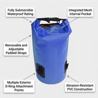 Waterproof Dry Bag for Swimming and Water Sports, Storage Bags with Multiple Cap #variant:25L