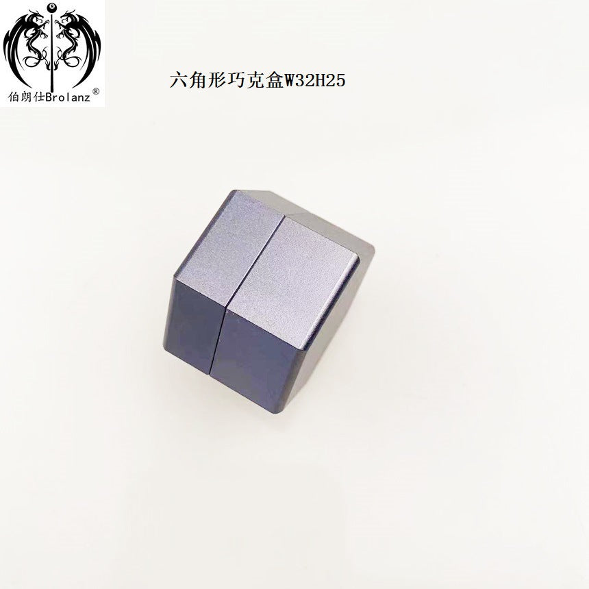 Hexagonal Chocolate Box W32H25 Metal Premium Hexagonal Powder Storage Box