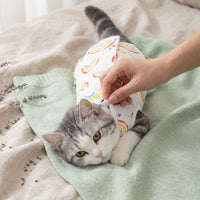 Cat Recovery Suit and Sterilisation Suit, Full Body Sleeveless Post Surgery Protector with Fasteners, Anti Licking Pyjamas for Recovery