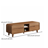 Low Profile TV Stand Modern Entertainment Console Wooden Media Cabinet with Storage Ergonomic Design Suitable for Living Room Apartment Entryway