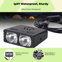 Waterproof LED grille light for vehicles