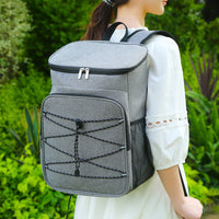 Insulated Backpack Cooler Bag for Delivery and Outdoor Picnic, 23L