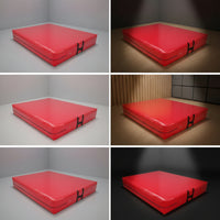 Folding Exercise Mat with Handles Impact Absorbing Foldable Gymnastics Mat Wipe-Clean for Gymnasts, Tumbling Practice