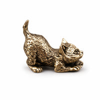 Metal Figurine Sculpted Desk Ornament Compact for Study