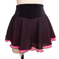 福诺定做女童成人花样滑冰服表演比赛考级短裙skating skirt8
