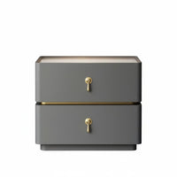 Light Luxury design 3-Drawer Bedside Table Modern Design 3-Drawer Chest Sturdy Construction Nightstand space-saving Size for Homeowners, Apartment Dwellers, Interior Decorators, Guest Room, Small Spaces, Hallway