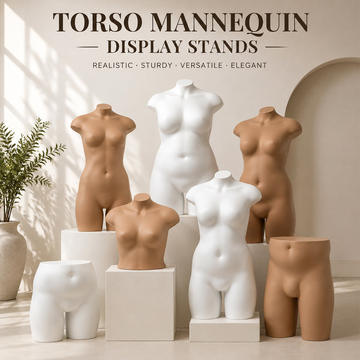 Full-Body Mannequin for Plus-Size Lingerie Display