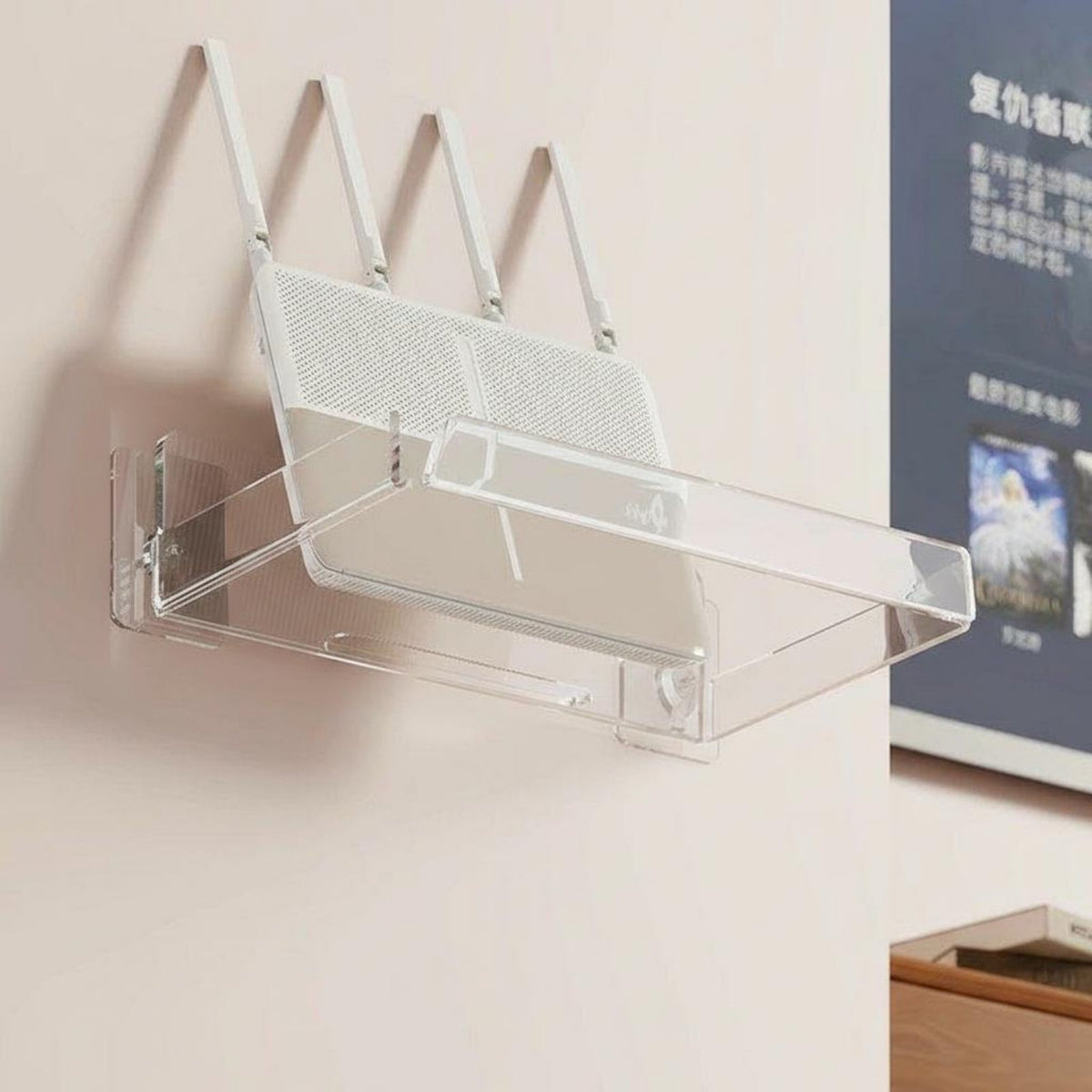 Clear surfacemounted shelf Sturdy Clear surfacemounted Shelf multifunctional for homeowners