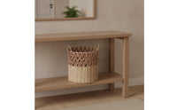 Rattan Storage Basket Handwoven Storage Basket with Handles Breathable for Home Organization