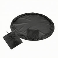 Portable Beach Changing Mat Foldable Changing Mat with Pouch Drawstring Bag Round for Surfers, Swimmers, Poolside