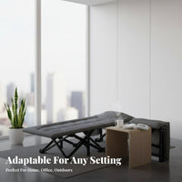 Padded Rest Lounger Foldable Design Folding Cot Integrated Mattress for Restping