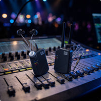 Portable Wireless in-Ear Monitor System Expert in-Ear Monitor System Slimline Wireless Transmitter and Receiver Stable for Musicians, Singers, Speakers, Stage Monitoring