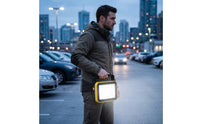Foldable Portable Work Light with Stand Compact Folding Work Light Adjustable Utility Lamp Sturdy for Emergency