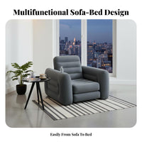 Transformable Pull-extendable Couch Portable Pull-extendable Sleeper Sofa Foldable for Families