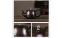 Handmade Copper Tea Kettle Vintage Copper Tea Kettle Portable Teapot with Lid for Home