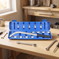 13-Piece Engine Belt Wrench Tool Kit Chrome Vanadium Steel Pulley Wrench Set with Sockets Universal Ribbed Belt Tool Kit Special for DIYers