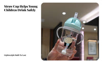 Young Child Sippy Cup Leak-Resistant Child S Straw Water Bottle Portable Young Child Straw Cup for Young Children, Parents, Kindergarten, Daycare